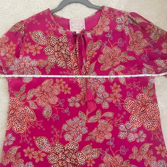 NWOT - Gorgeous Johnny Was Silk‎ Floral Dress - Size Medium - Picture 5 of 8